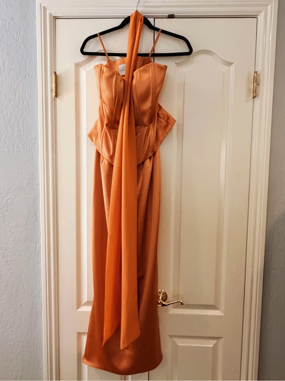 Anthropologie Corset Satin Dress - Picture 5 of 9